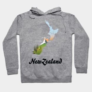 New Zealand map Hoodie